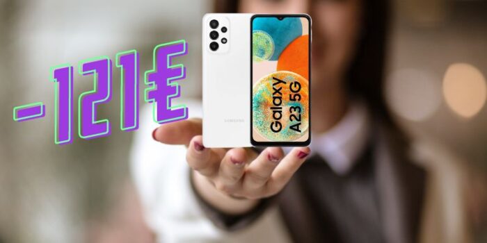 Samsung Galaxy A23 5G da PRENDERE SUBITO, nuova offerta BOMBA (-121€)