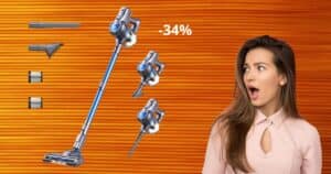 Aspirapolvere senza fili in offerta BOMBA, sconto del 35% solo oggi