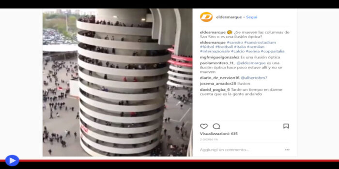 A Milano il video di un’illusione ottica spettacolare