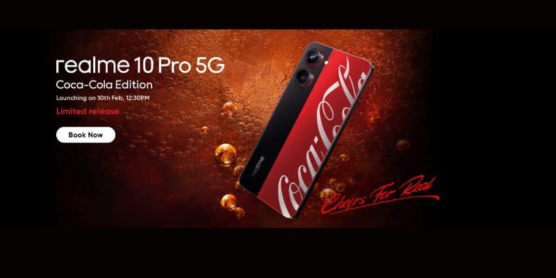 Realme 10 Pro Coca Cola Edition arriverà il 10 febbraio