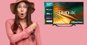 Smart TV Hisense da 50 pollici 4K UHD 2022 a 350 euro su Amazon