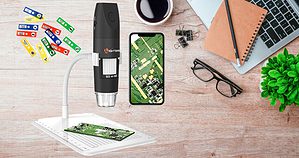 Amazon, offerto a 17 euro il microscopio DIGITALE wireless con fotocamera FHD