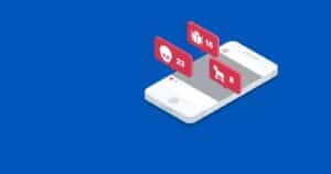 Smartphone with malware popup