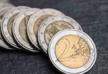 Il valore della moneta da due euro con l'omino