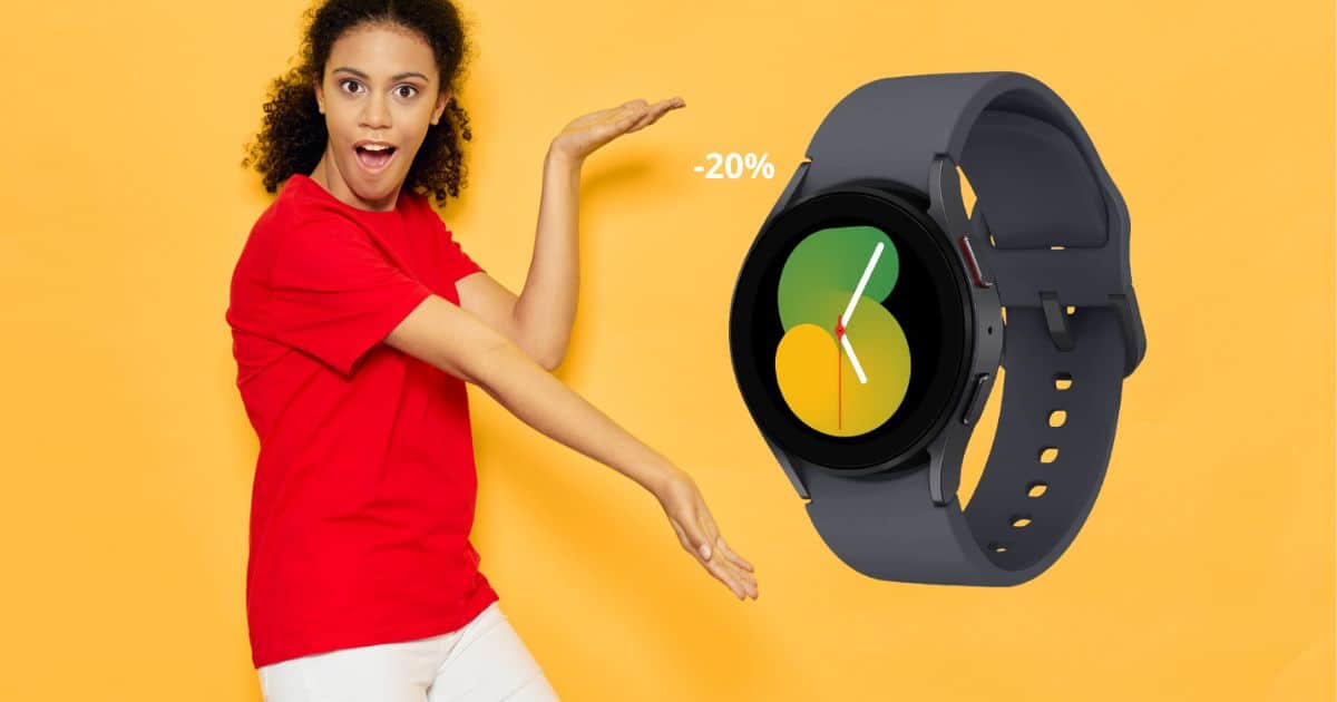 Prezzo ridicolo sul Samsung Galaxy Watch 5 (-20%), offerta ASSURDA su Amazon