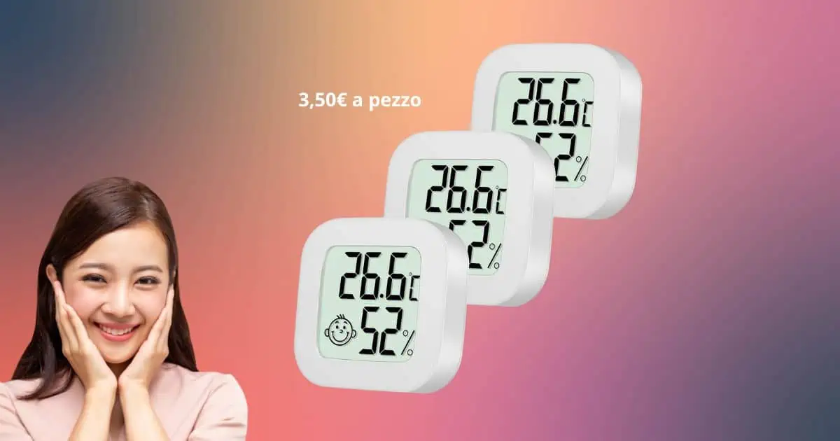 Termometro digitale da interni a 3,50€, su Amazon il set è QUASI GRATIS