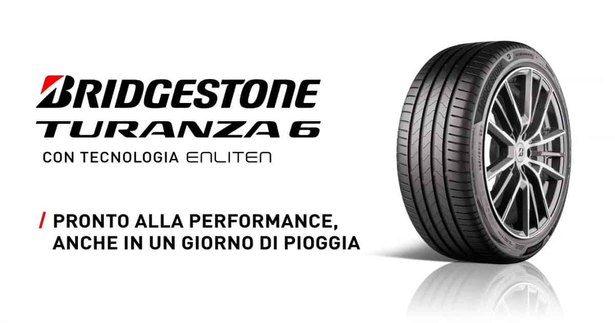 Bridgestone Turanza 6, il nuovo pneumatico progettato per massimo controllo e sicurezza