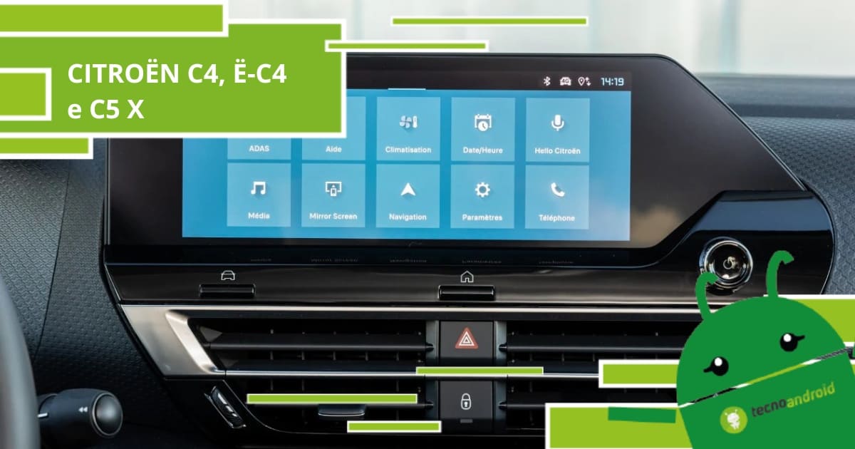 Citroën, C4 ed Ë-C4 e la C5 X pronte ad accogliere Android Auto e molto altro