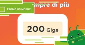 Ho Mobile, con meno di 10 euro hai diritto a 200 GB e molto altro