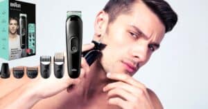 BRAUN rasoio per barba e capelli 6 in 1 su Amazon a 24 euro