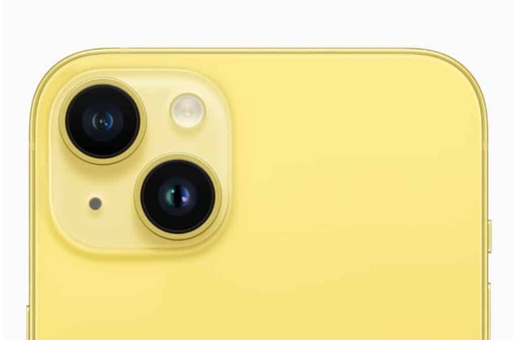 iPhone 14 nella nuova colorazione gialla.