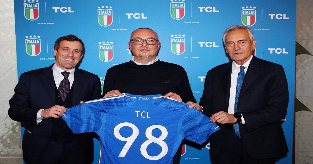 TCL, sponsor, Nazionale, Italiana, Calcio