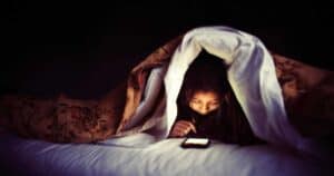 smartphone di notte
