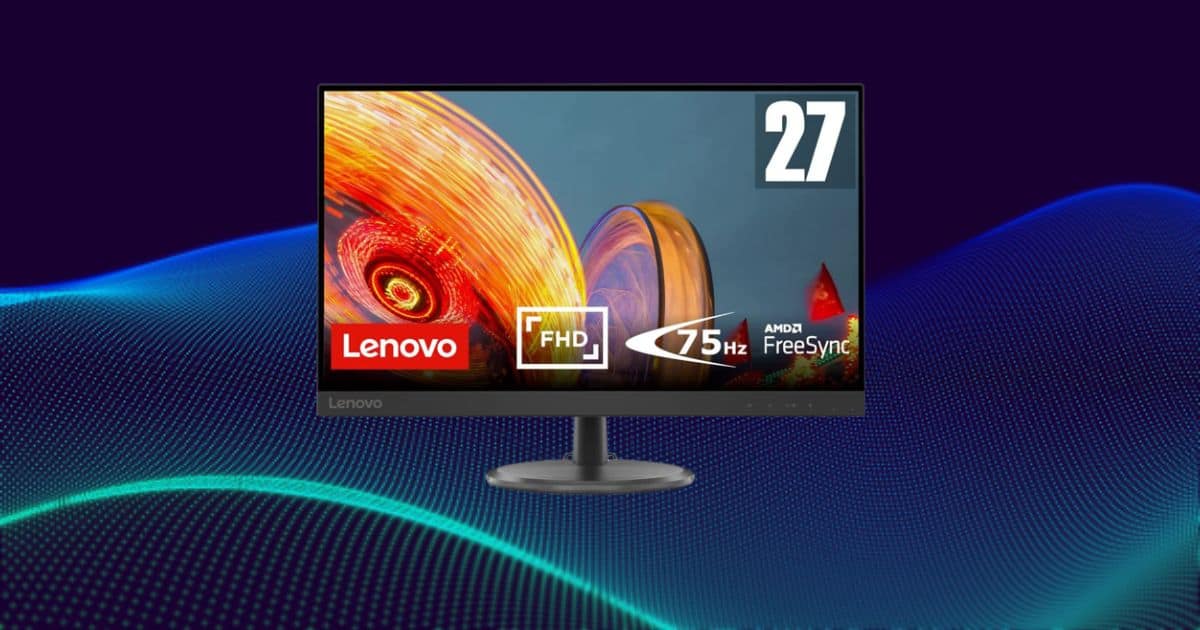 Monitor full HD Lenovo in offerta su Amazon quasi a metà prezzo, è sotto i 100€