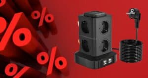 Multipresa verticale su Amazon al 30% di sconto costa meno di 30€
