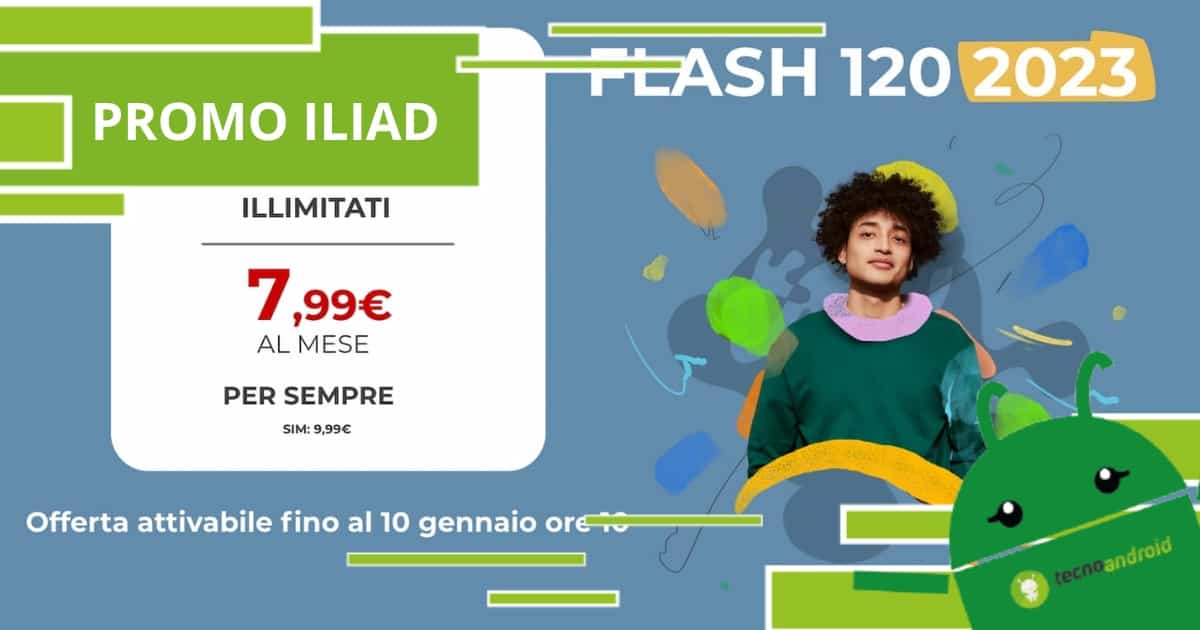 ILIAD, con la promo Flash 120 hai una montagna di giga a meno di 8 euro