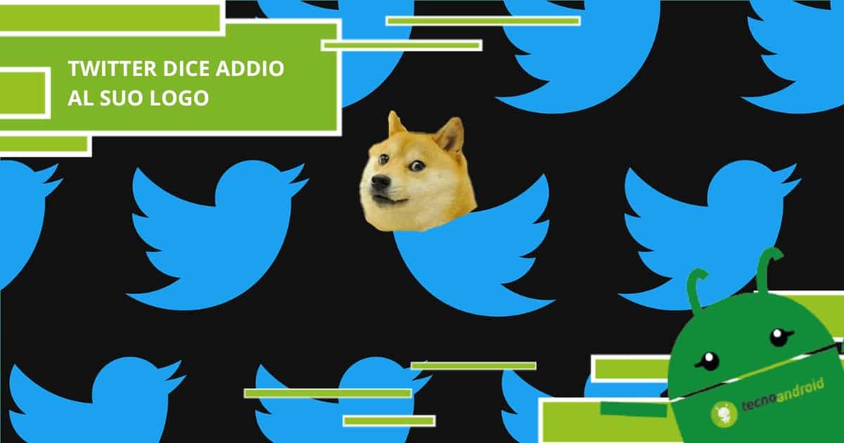 Twitter, ora al posto del logo con l'uccellino blu c'è il Dogecoin di Musk