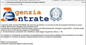 Email scam dell’Agenzia delle Entrate