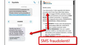 Il finto SMS che arriva dall’Agenzia delle Entrate