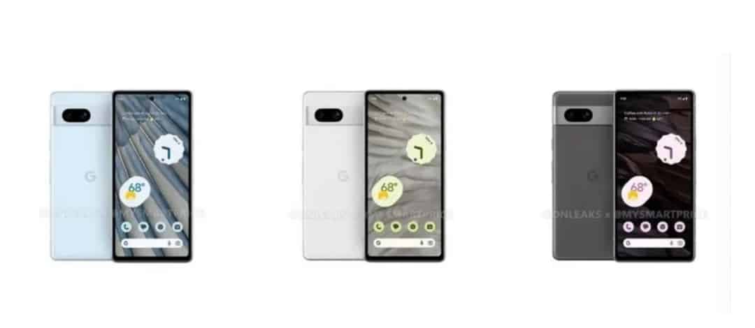 Google Pixel 7a renders 2