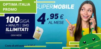 Optima Italia: per questo mese l'azienda offre 100 Giga a meno di 5 euro