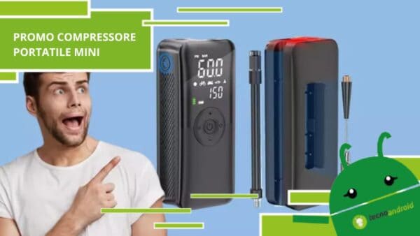 Amazon, comprando questo compressore portatile mini farai un affarone