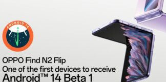 Oppo Find N2 Flip, uno dei primi smartphone con Android 14 Beta 1