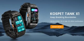 Kospet Tanx K1, lo smartwatch rugged dal prezzo economico