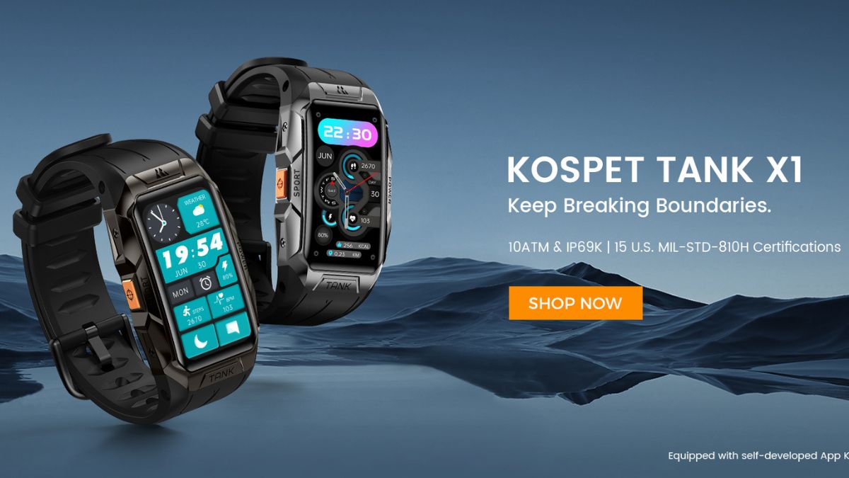 KOSPET TANK X1, lo smartwatch rugged dal prezzo economico