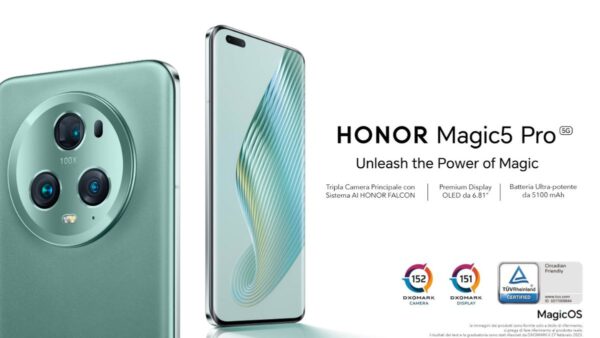 Honor Magic5 Pro: secondo DXOMARK, fotocamera e display al top