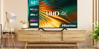 Smart TV 4K da 55 pollici con DOPPIO SCONTO su Amazon, il prezzo è CROLLATO