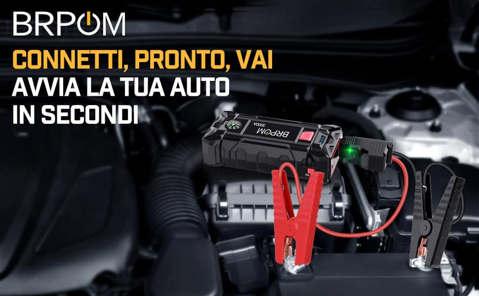 BRPOM Avviatore Batteria Auto