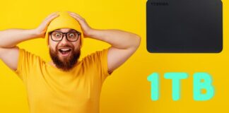 Toshiba Canvio, 1TB di spazio nell'hard disk in vendita a circa 30 euro su Amazon