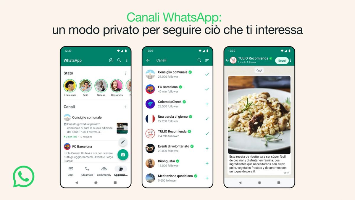 WhatsApp ha lanciato i canali, ma come funzionano?