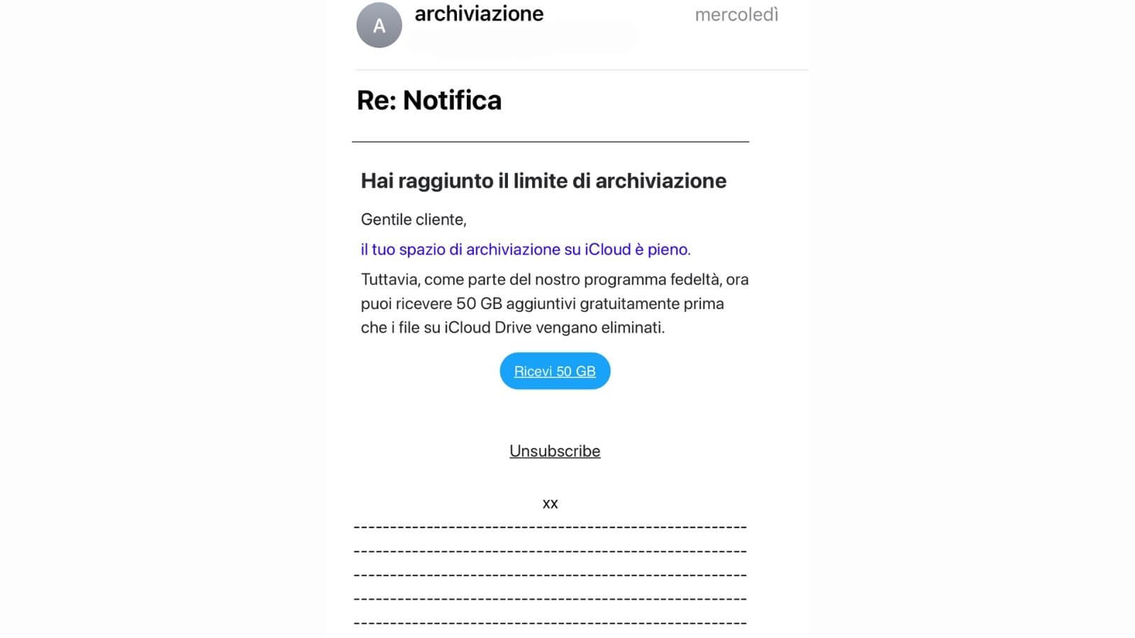 phishing Giga gratis iCloud