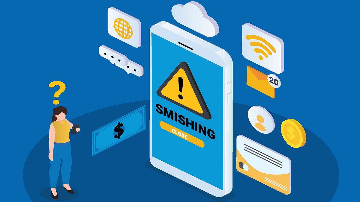 smishing, phishing, truffe, online, SMS, frodi