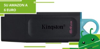 Amazon, mai vista una Chiavetta USB Kingston 64GB a soli 5,99 euro
