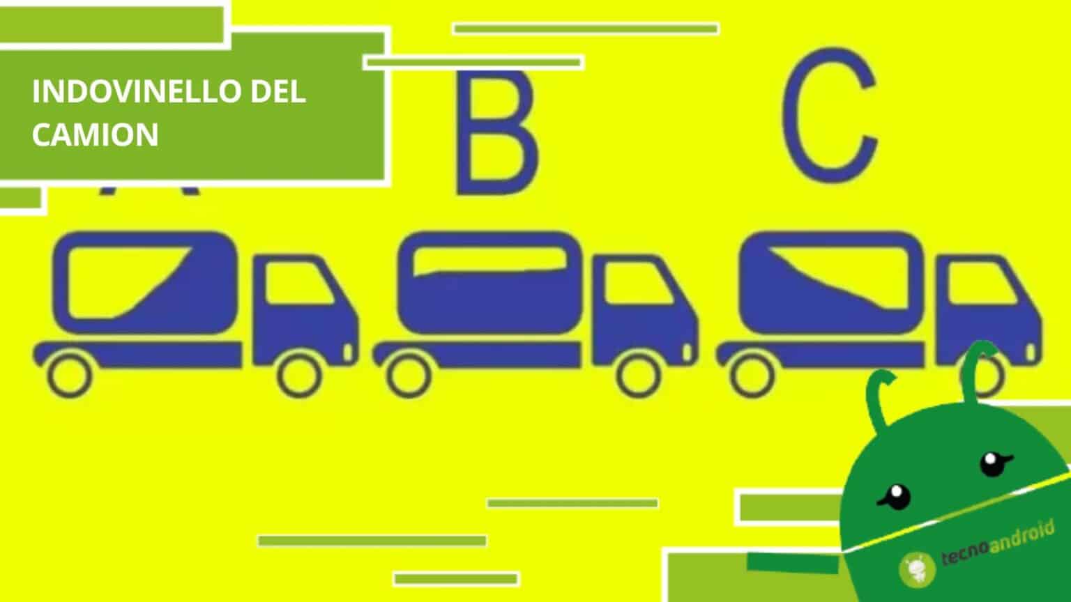 Indovinello del camion, non riuscirai ad indovinare quale tra i tre si sta muovendo