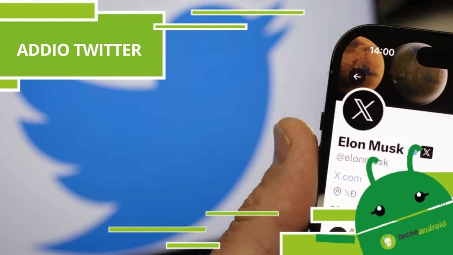 Twitter - addio per sempre al vecchio marchio, ora è tempo di X