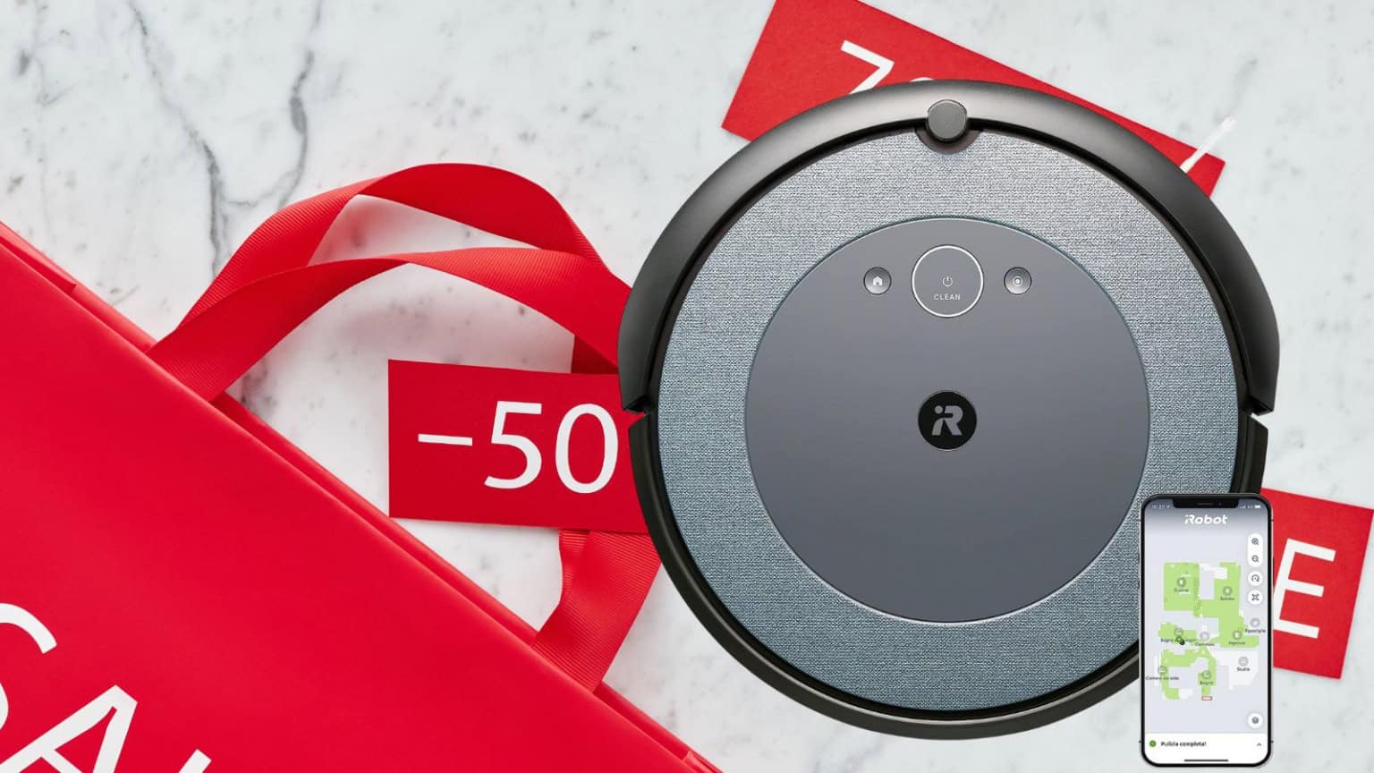 Amazon Prime Day 2023, offerta FOLLE sul robot aspirapolvere iRobot Roomba