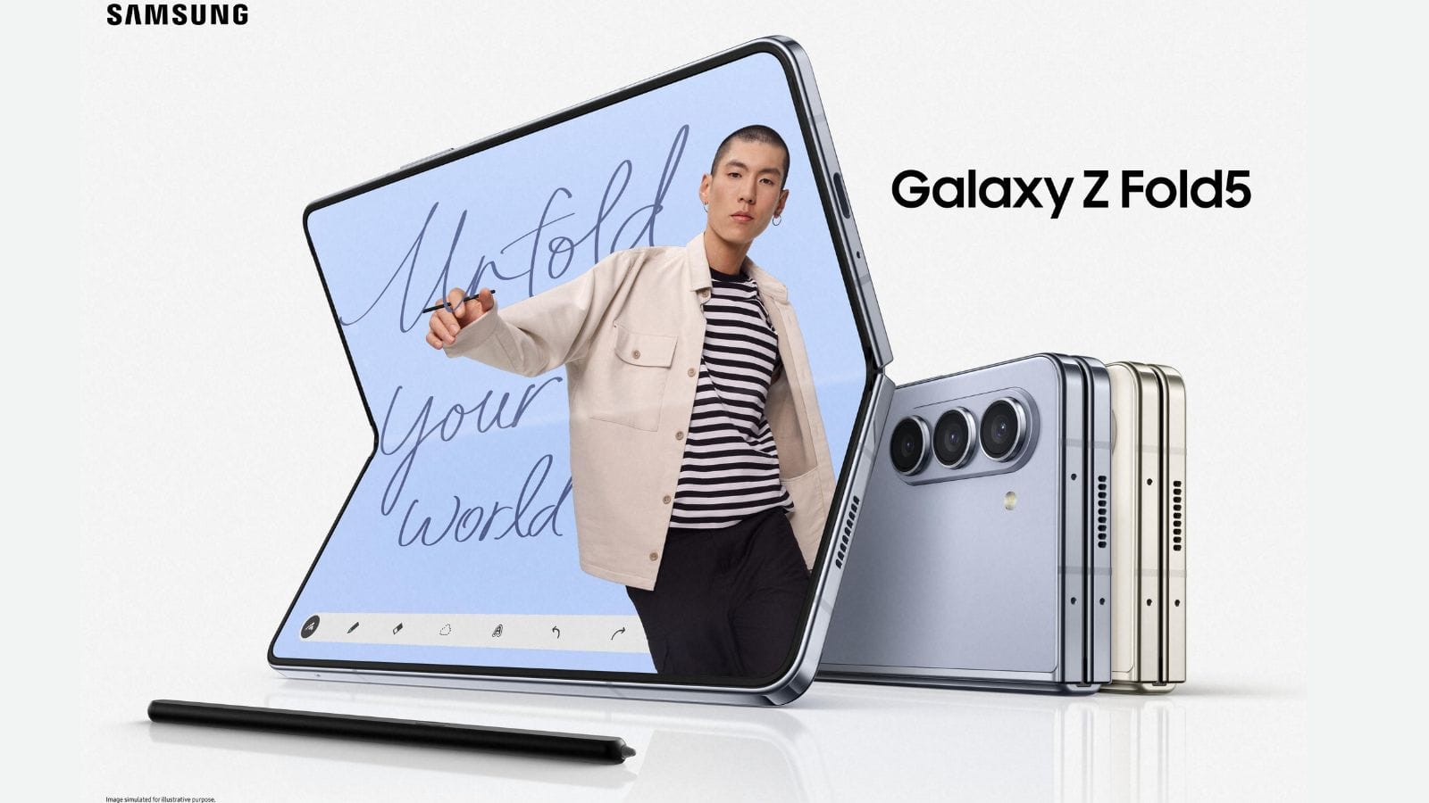 samsung - design Samsung Galaxy Z Fold5 e Z Flip5 ufficiali, specifiche tecniche e prezzi