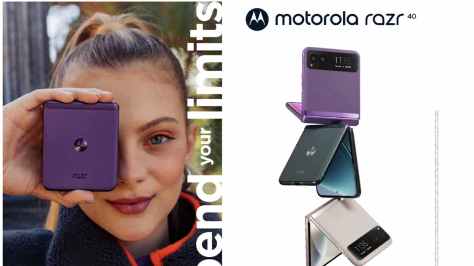 Motorola Razr 40 è disponibile da oggi in Italia, ecco quanto costa