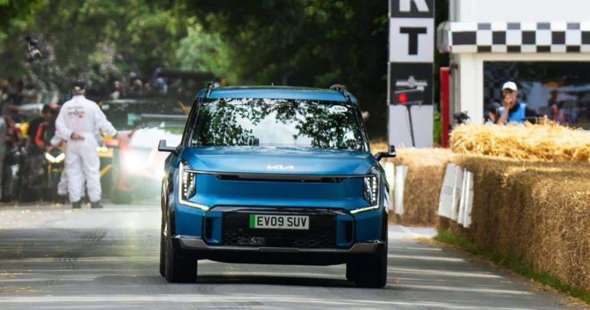 kia Kia EV9, la sua prima comparsa in Europa al Goodwood Festival of Speed