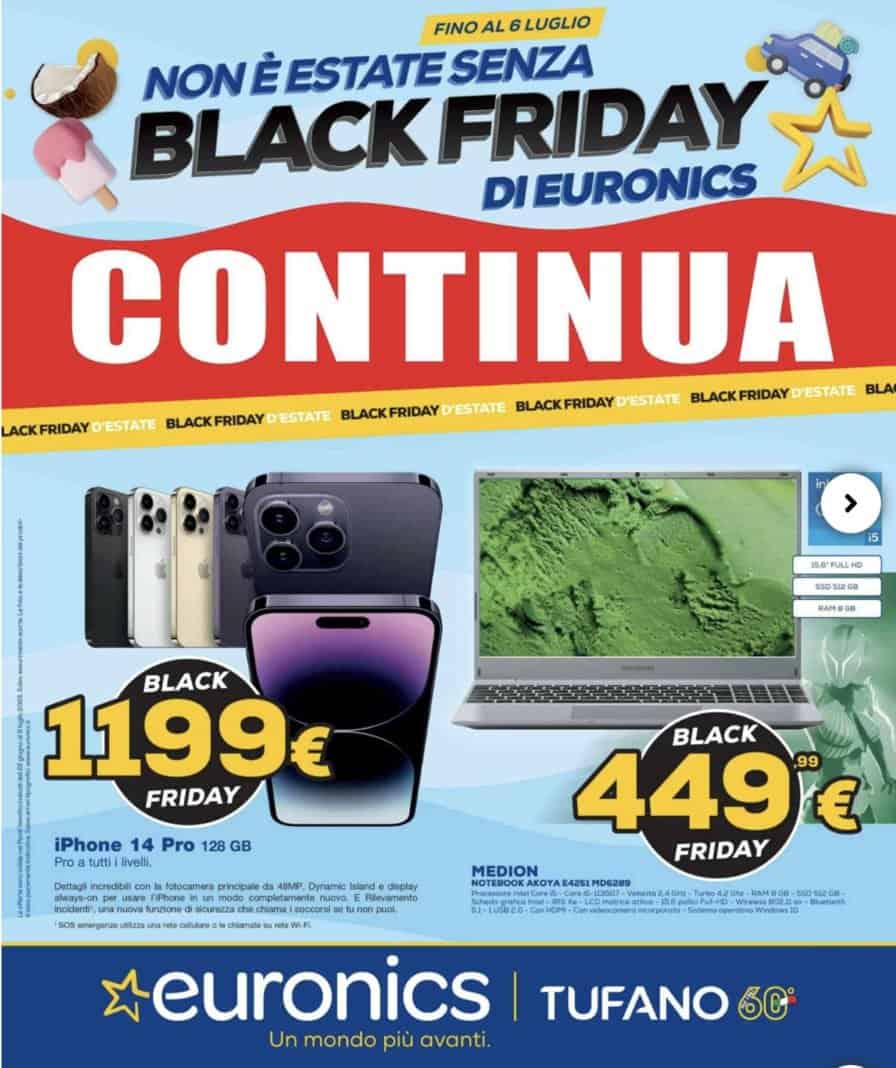 Screenshot 2023-07-05 alle 01.12.13 Euronics volantino prima pagina