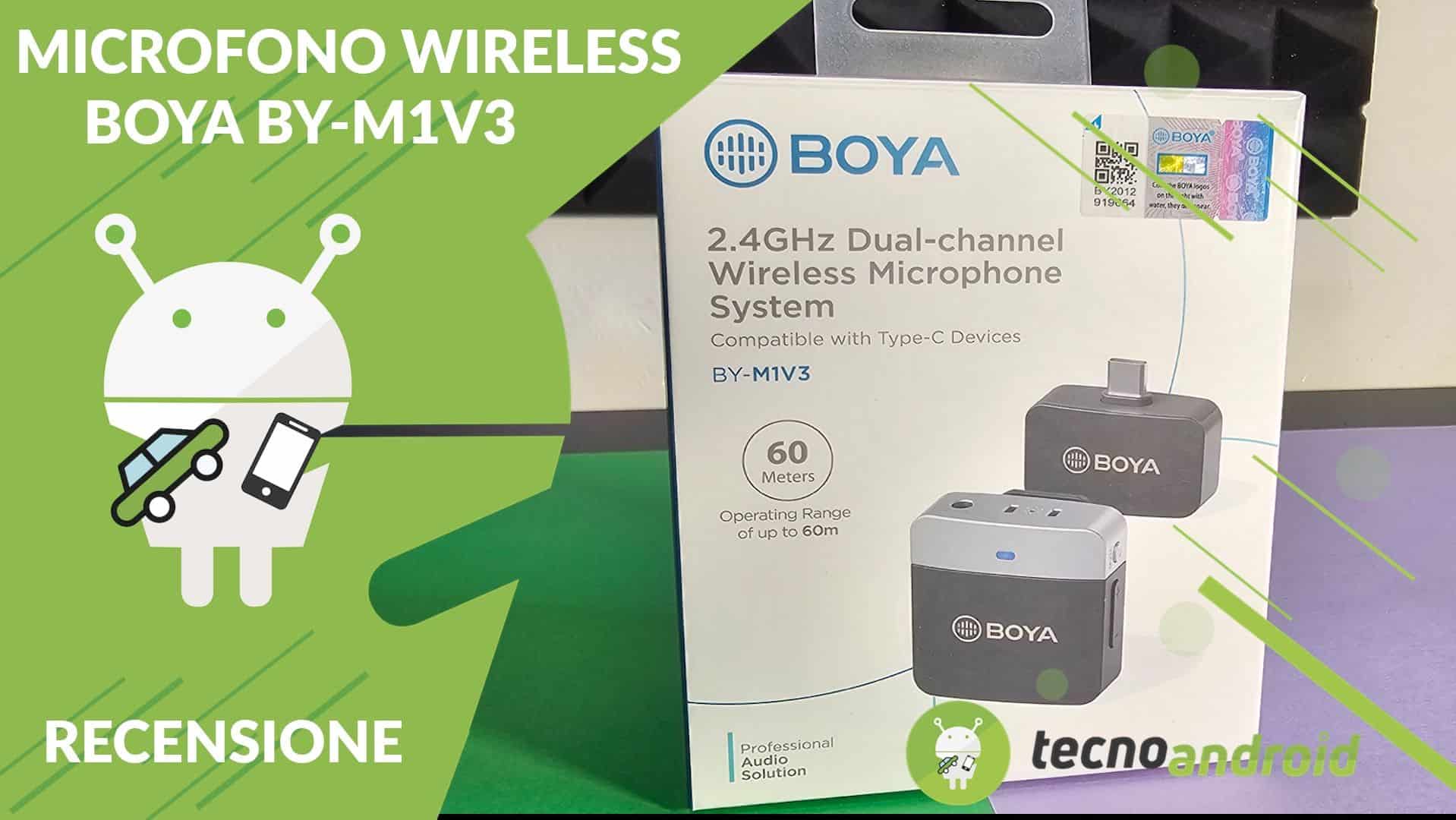 Recensione Microfono Wireless BOYA BY-M1V3: lavalier wireless Type-C con cancellazione del rumore