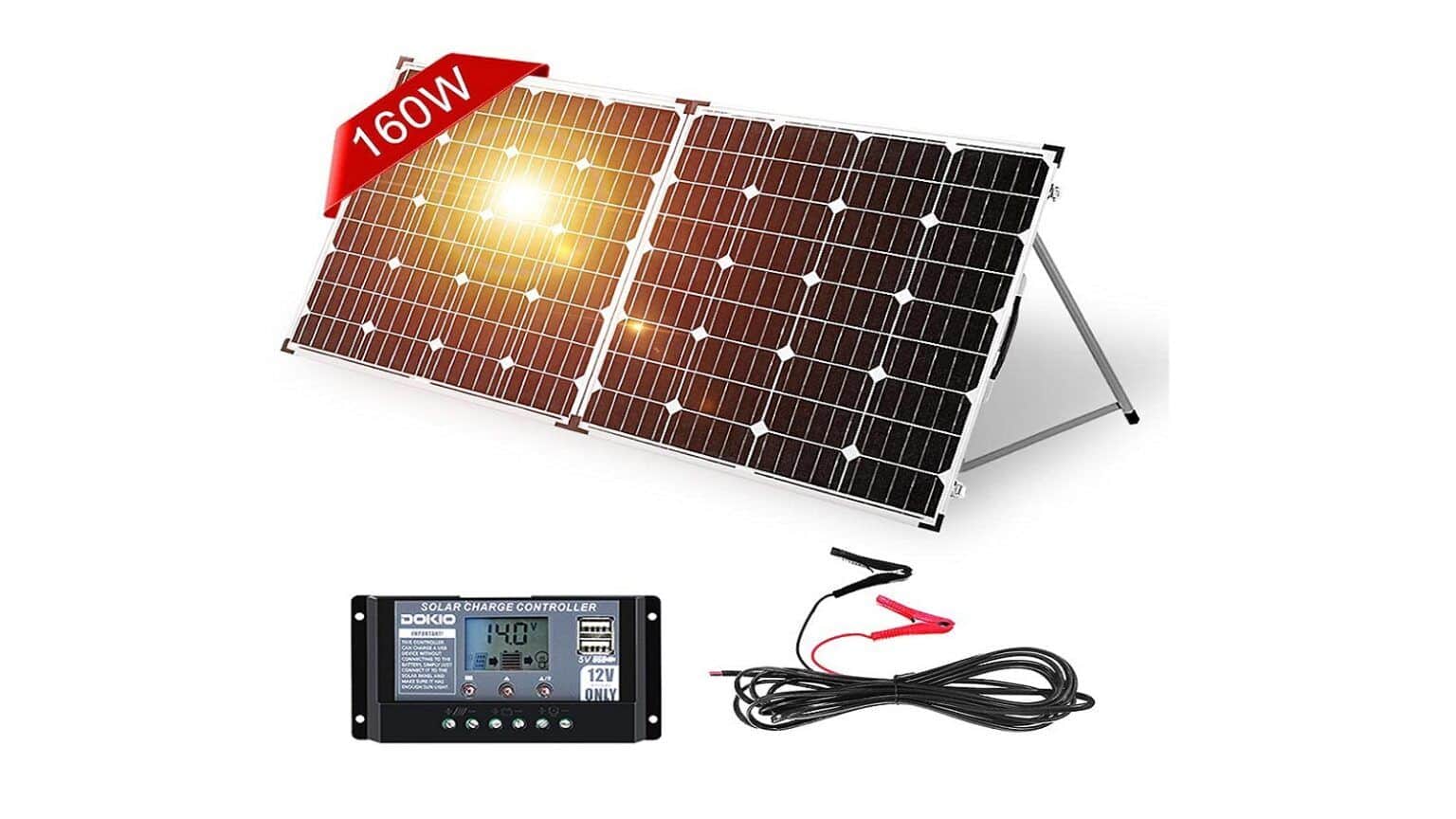 DOKIO 160W 18V Pannello Solare Portatile