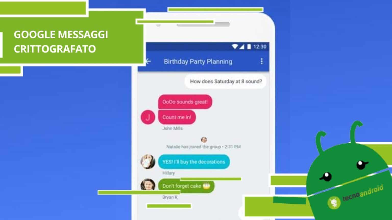 Google Messaggi, le Chat RCS ora sono blindate con la crittografia