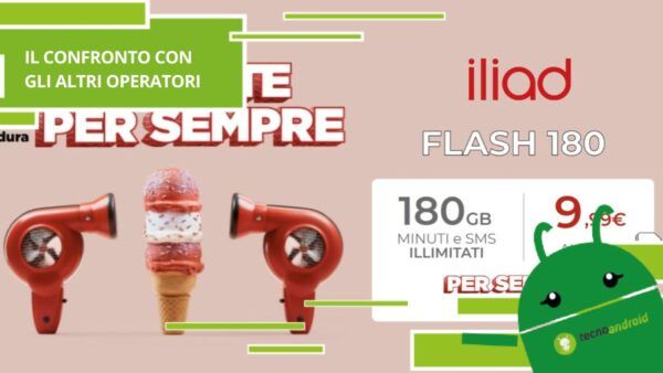 Iliad Flash 180, il confronto con le promozioni degli altri operatori