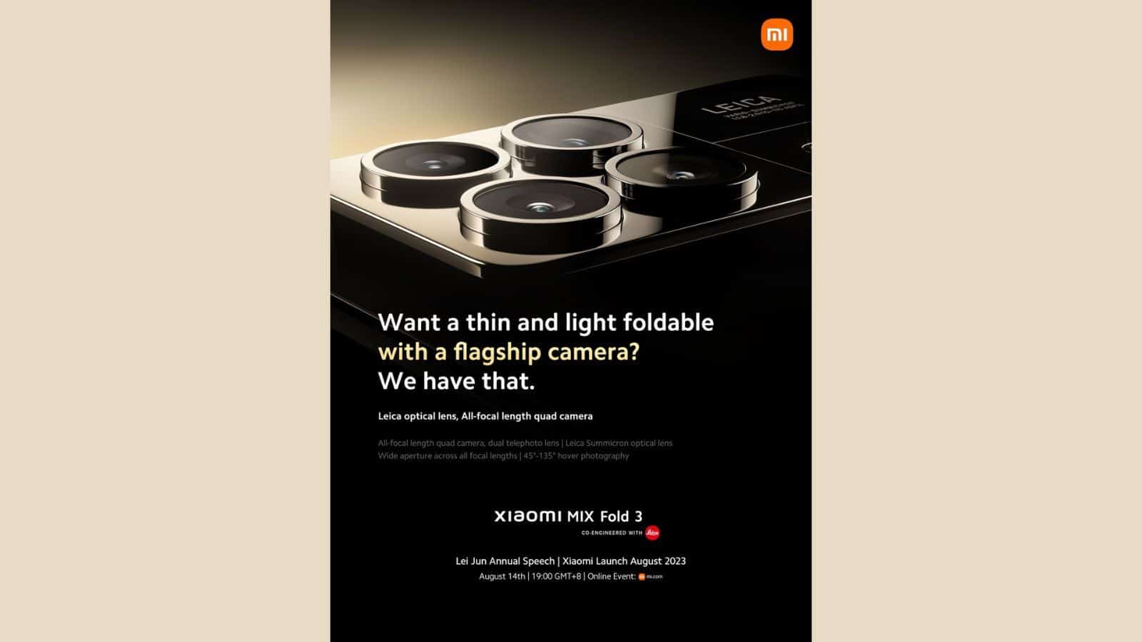 Xiaomi Mix Fold 3