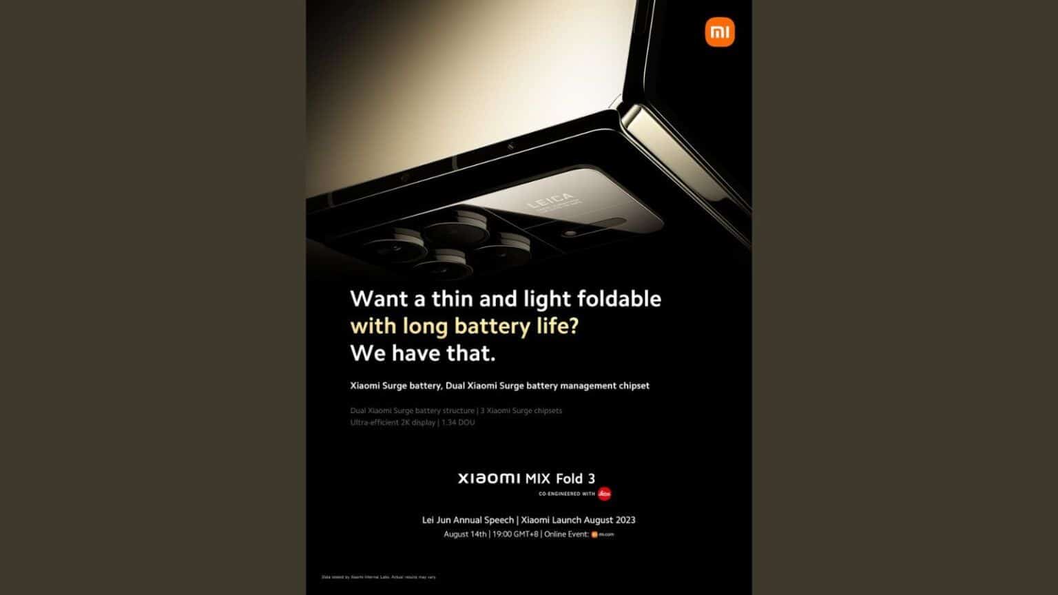 Xiaomi Mix Fold 3